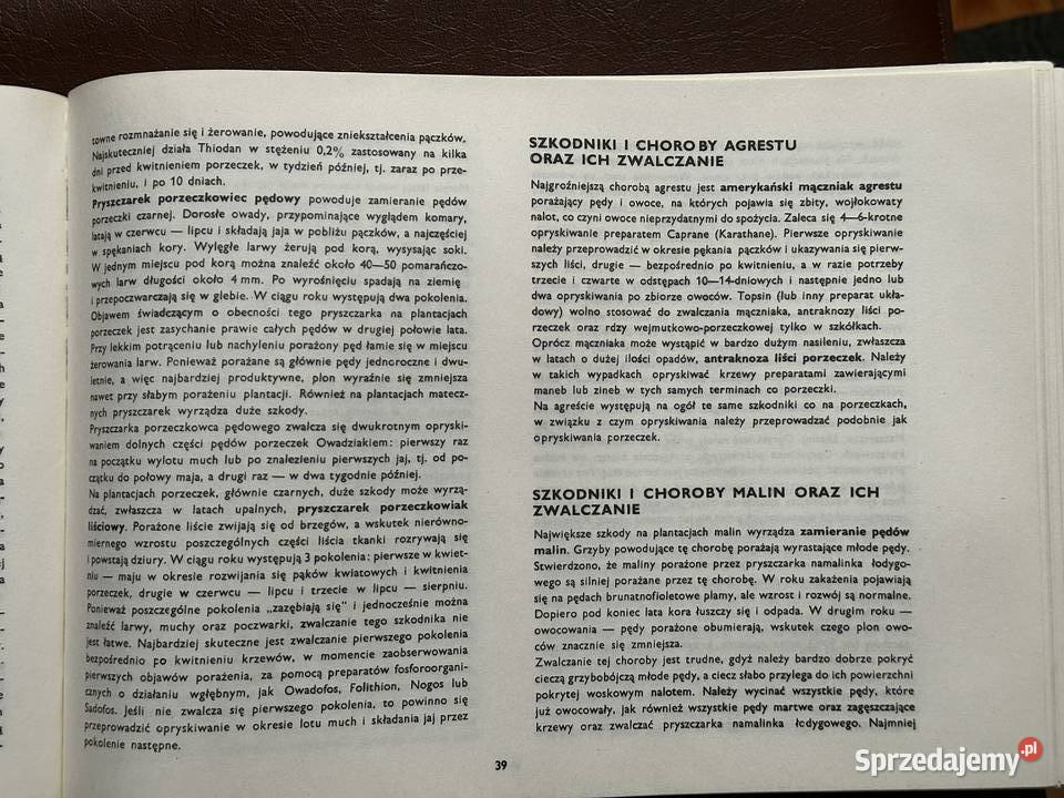 Terminarz ochrony sadów RŁęski Łęczyca