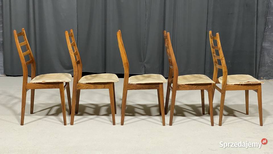 Komplet 5 krzeseł vintage Casala Niemcy lata 60 zachodniopomorskie Gryfice