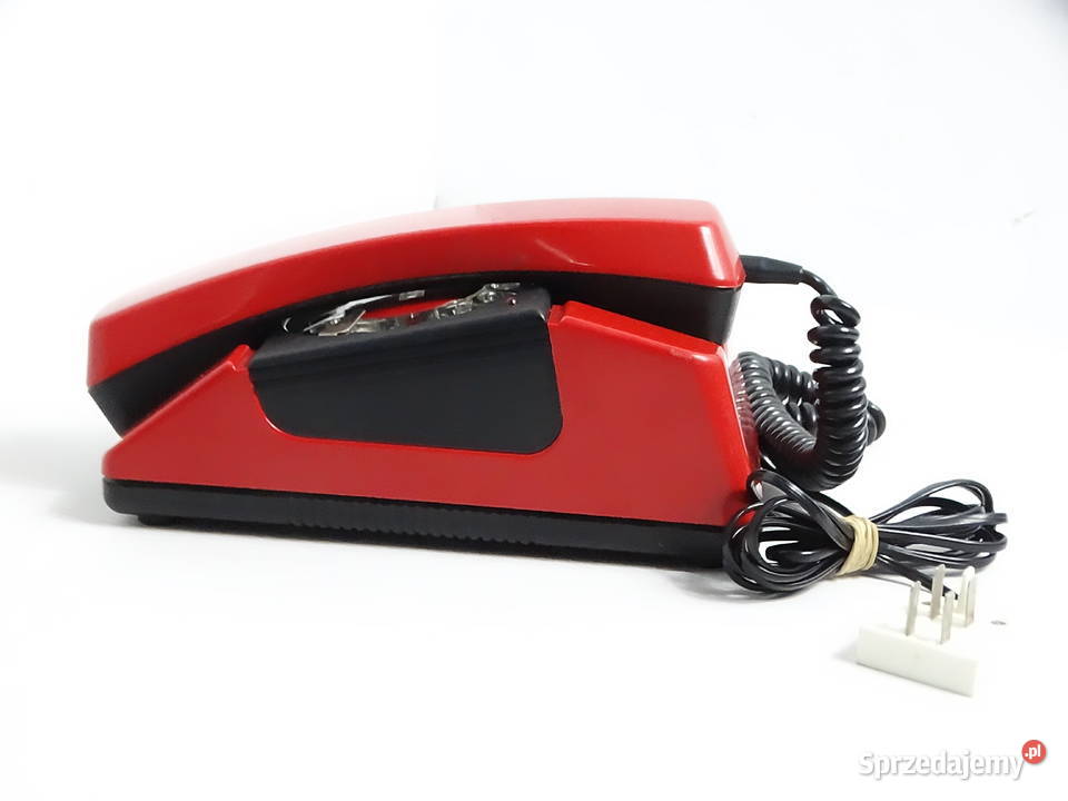 Kultowy czerwony telefon BRATEK RWT Radom 1991r Biłgoraj