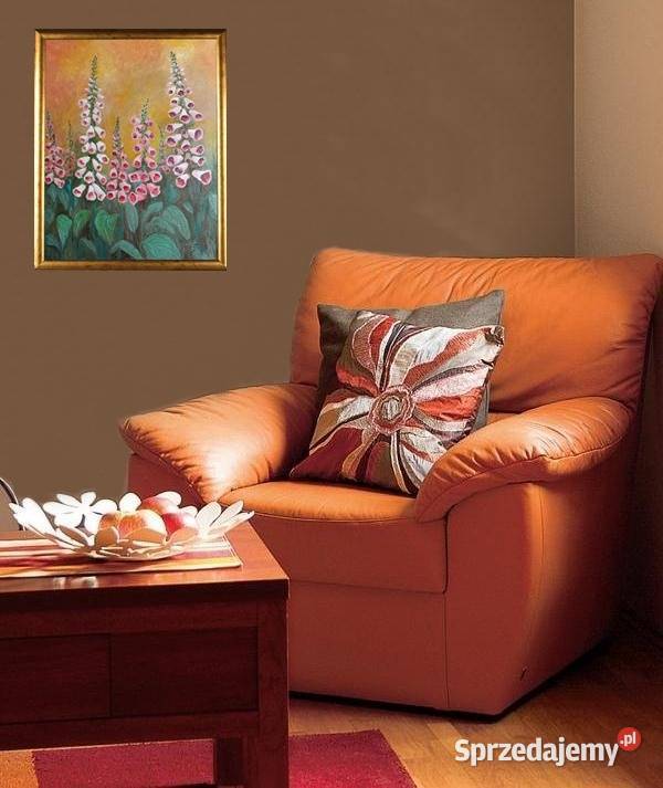 Obraz olejny Naparstnice Obrazki i obrazy Lublin