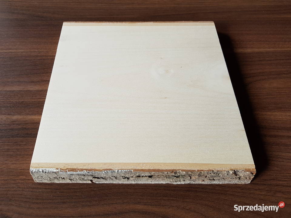 Deska lipowa z korą 25x225x25 rzeźba ikony Rękodzieło Łódź
