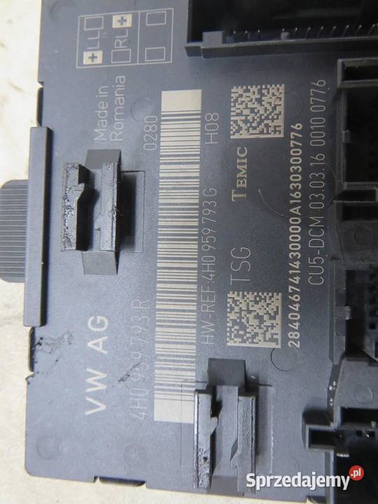 MODUŁ STEROWNIK DRZWI AUDI A8 D4 4H0959793R