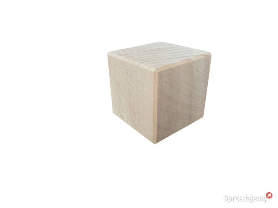 Drewniane kostka klocek rogi proste 4 Maków Podhalański