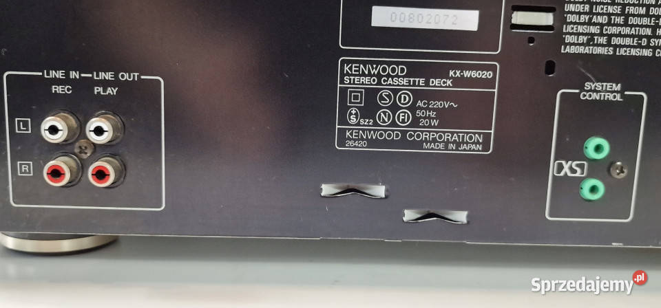Kenwood magnetofon dwukasetowy KX W 6020 KXW6020 wielkopolskie Międzychód