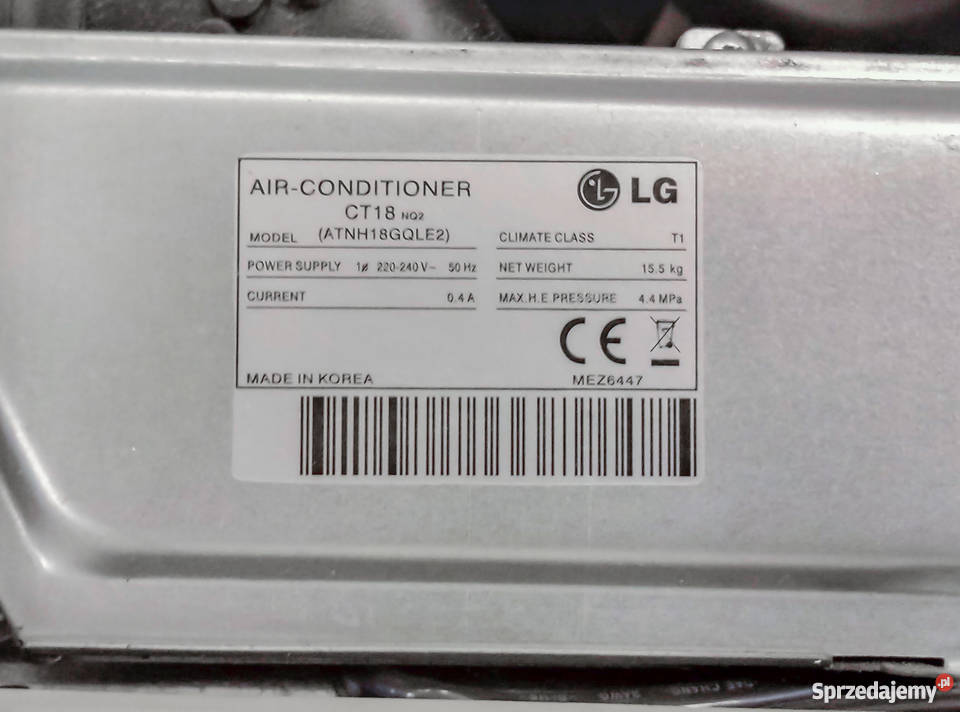 Klimatyzator kasetonowy LG CT18NQ2UU18WUE2 Częstochowa