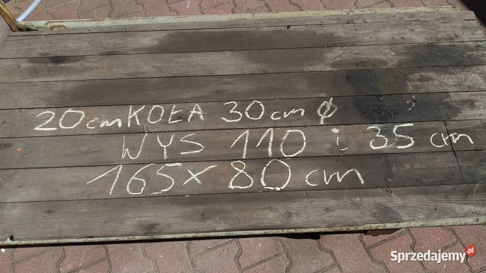 Wózek magazynowy platformowy 165 x 80 Magazynowanie lubuskie Gubin