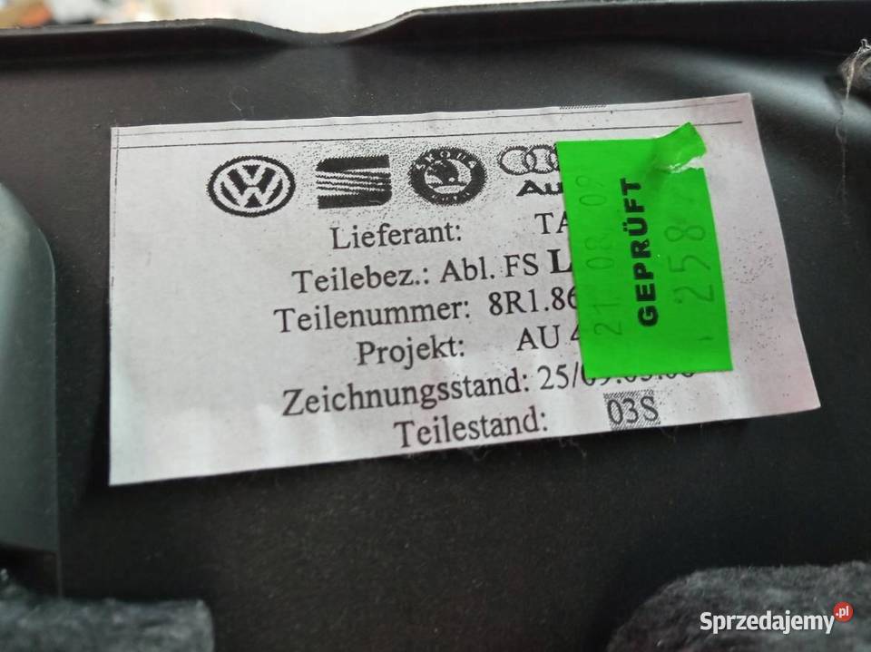 OSŁONA POD KIEROWNICĘ KOLUMNĘ LEWA 8R Audi Q5 I Motoryzacja