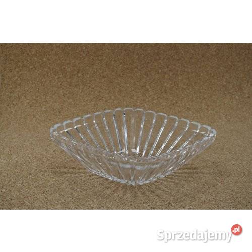 Misa szklana vintage PRL geometryczna salaterka sprzedam