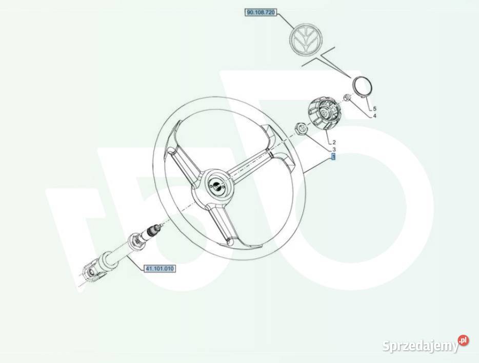 Koło kierownicy 84574824 HOLLAND LM 5060 Wilkowo