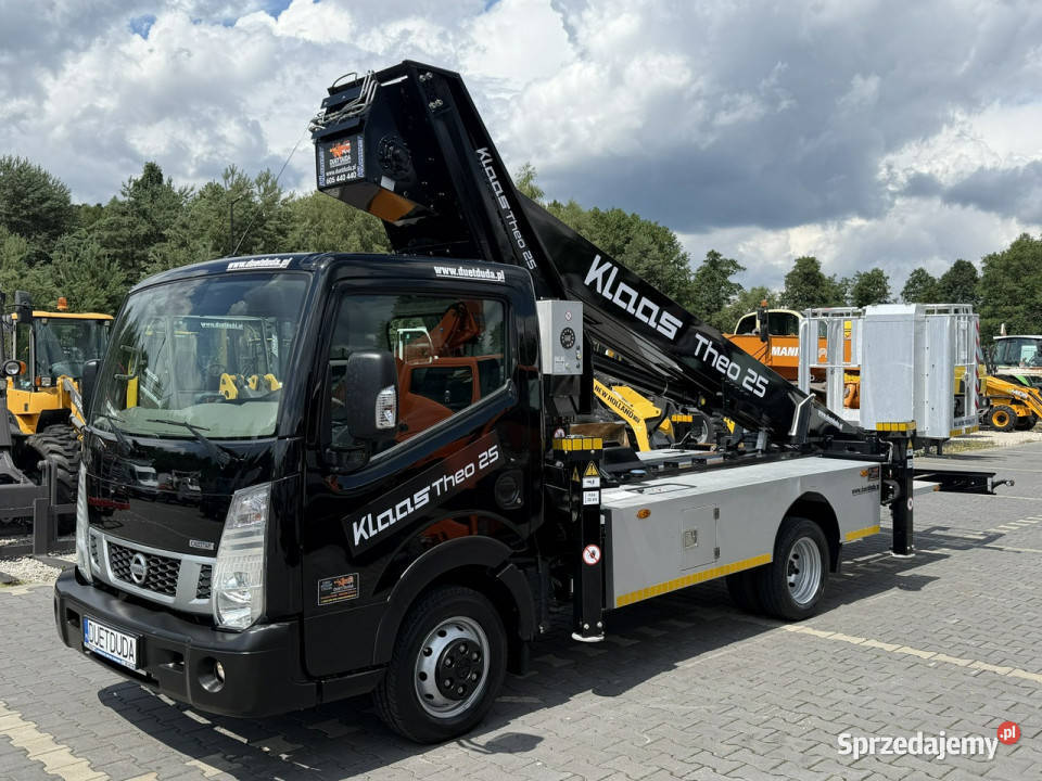 Nissan Cabstar Podnośnik Koszowy 25m KLAAS THEO Widełki
