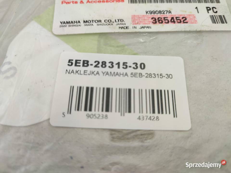 NAKLEJKA R6 NA CZACHĘ YAMAHA YZFR6 2000 sprzedam