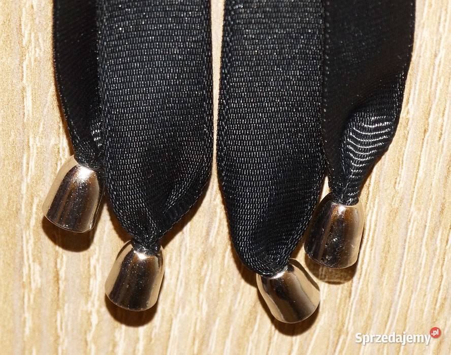 Sznurówki czarne satynowe wstążki długość 94 Dla kobiet