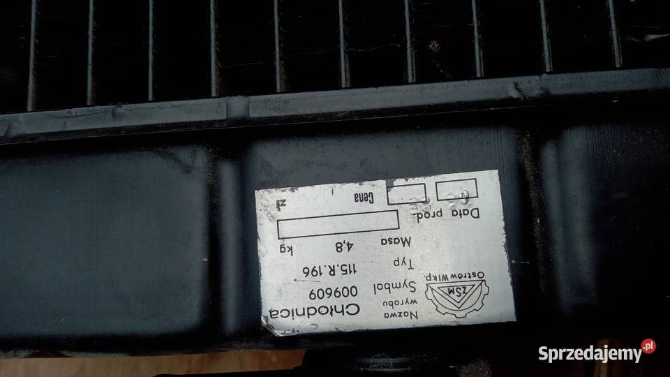 Chłodnica wody do fiata 125p nieużywana Działdowo sprzedam