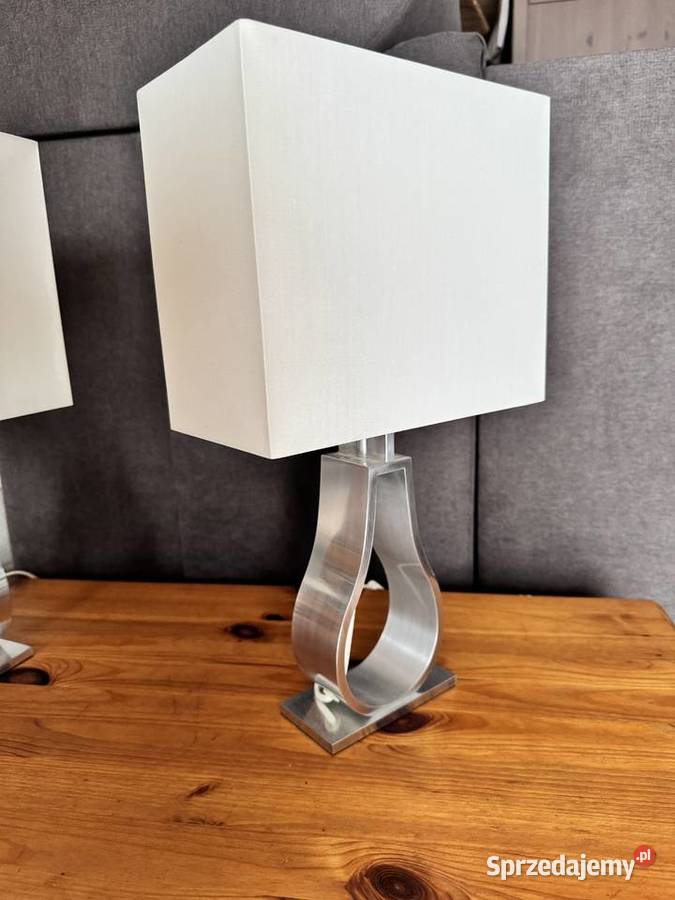 Lampa stołowa lampka nowoczesna klosz aluminium Garwolin