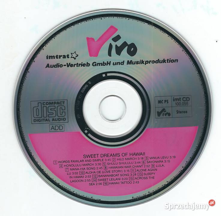 CD Vanua Levu Lanai Sun Band Sweet Dreams Of 1 płyta