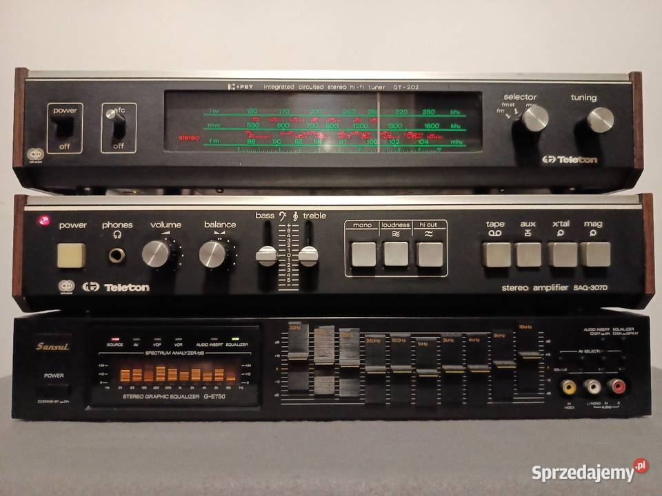 Zestaw Vintage TELETON SANSUI Gdynia