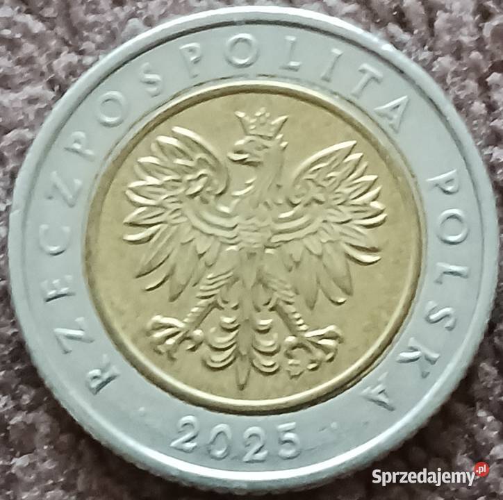 5 Złotych 2025 r Wielodestrukt około mennicze Konin sprzedam