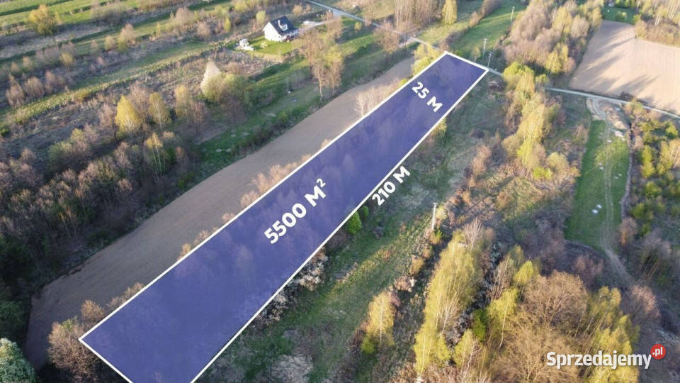 Działka 5500 m PODSTOLICE Gmina Wieliczka