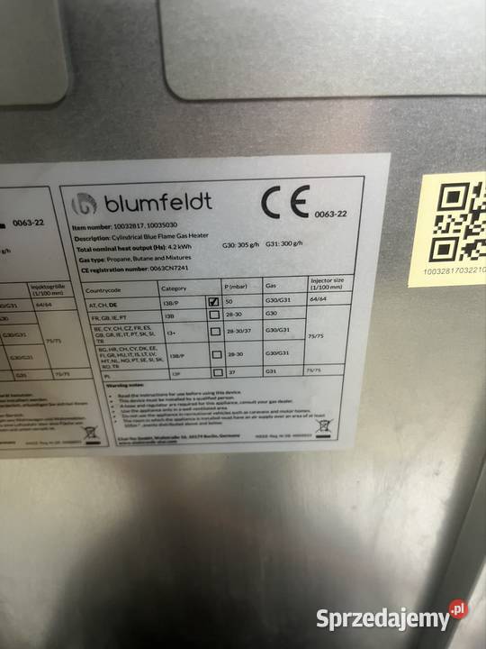 Ogrzewacz Gazowy Blumfeldt Poznań