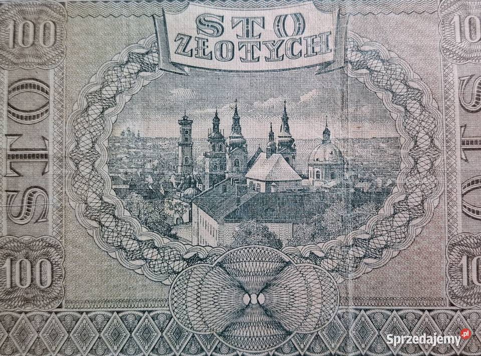 100 z 1941 roku Bank Emisyjny w Polsce Generalna Wejherowo