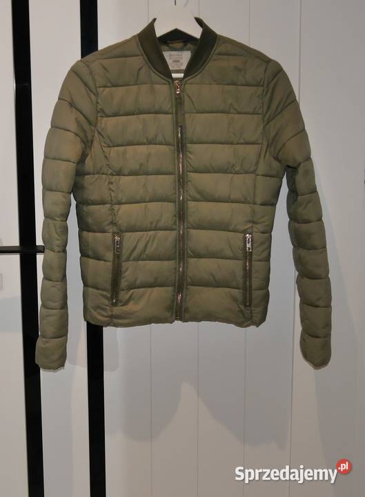 Bershka świetna bomberka bomber khaki 36 S zielony Wrocław
