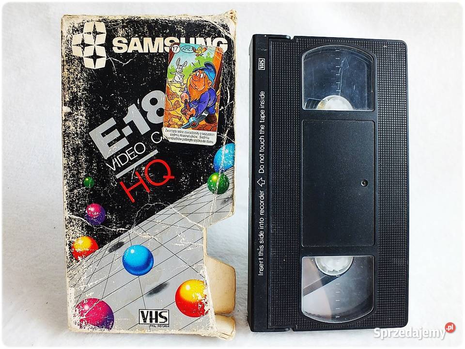 Kaseta VHS SAMSUNG 180 minut Filmy Tunel Żary