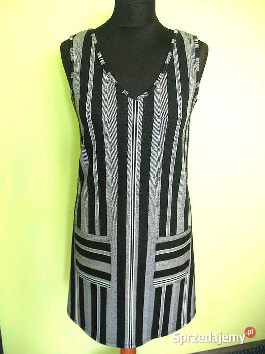 Sukienka Trapez 38 M biust 90 Papaya czarny Siedlce