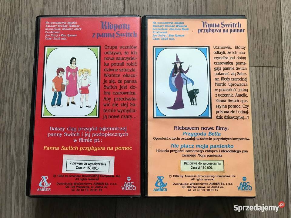 Panna Switch bajki na VHS stare kasety Video