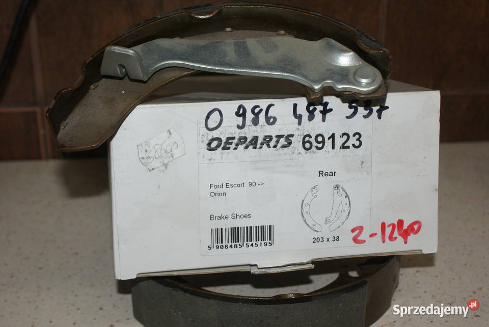 0 986 487 537 BOSCH SZCZĘKI HAMULC FORD ESCORT mazowieckie sprzedam