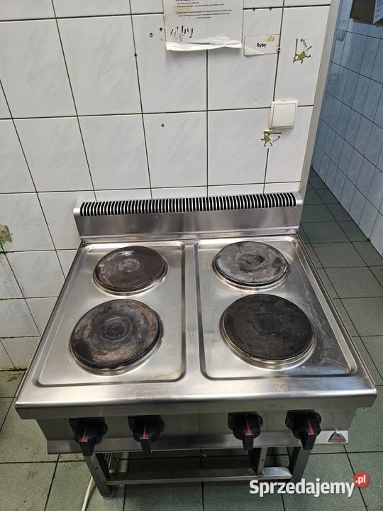 Kuchnia elektryczna 4 płyty okrągłe na podstawie śląskie Góra