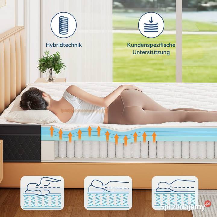 Nowy materac premium 160x200 wyysoki 27 spreżyny sprzedam