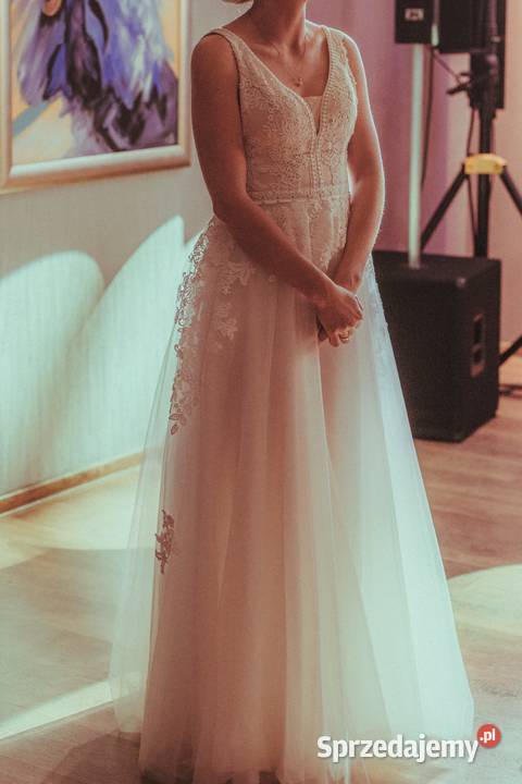 Sprzedam wyjątkowa piękną suknię ślubną Rozmiar 36(S) Łódź