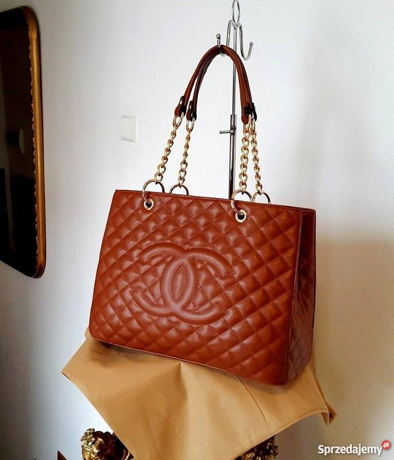 TOREBKA CHANEL ŁAŃCUSZKI PIKOWANA CC CHANELKA A4 Bydgoszcz