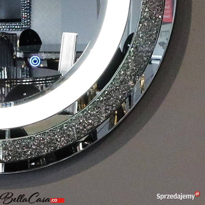 LUSTRO PODŚWIETLANE GLAMOUR OKRĄGŁE 90X90 M0538 mazowieckie