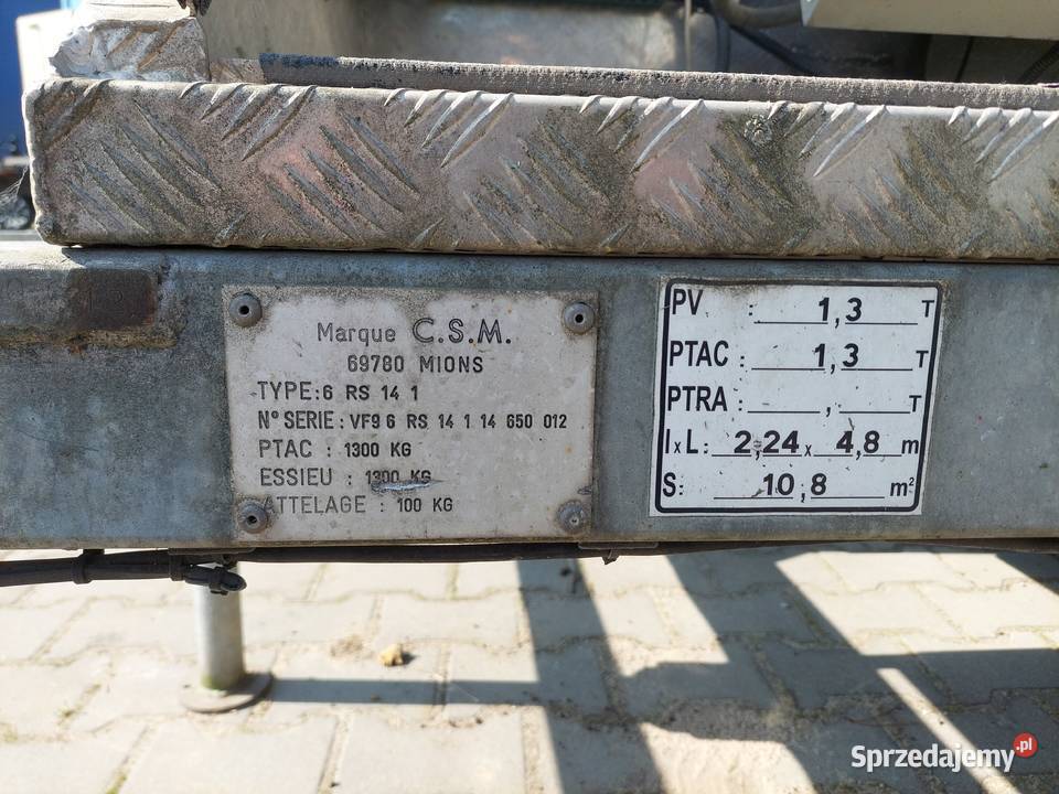 Przyczepa transportowa Piekoszów sprzedam
