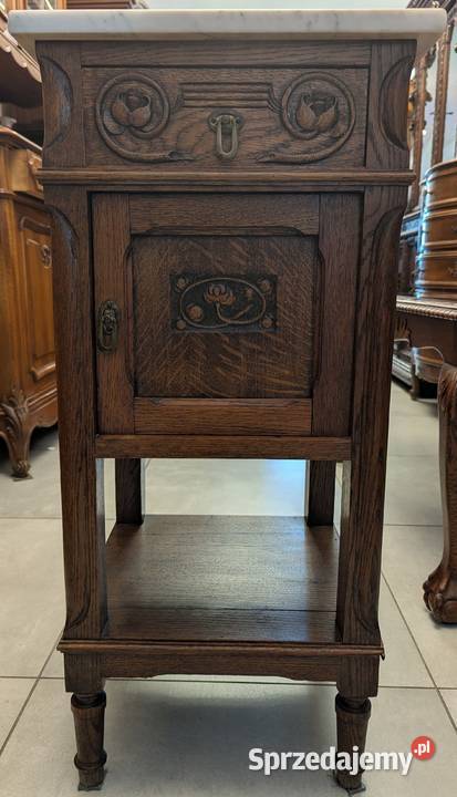 Dębowa szafkakomoda secesyjnasklep Dąbrowa Meble śląskie sprzedam
