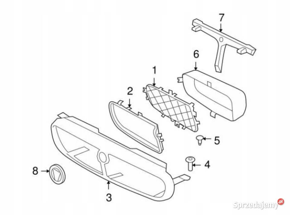 UCHWYT MOCOWANIE GRILLA JAGUAR XJR XJ8 0809