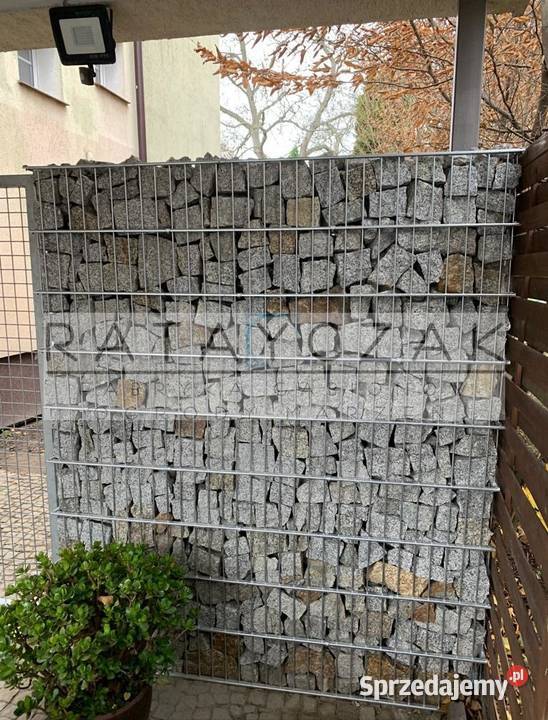Mur gabionowy 1 mb gabiony ocynkowane komplet do Budowa Poznań