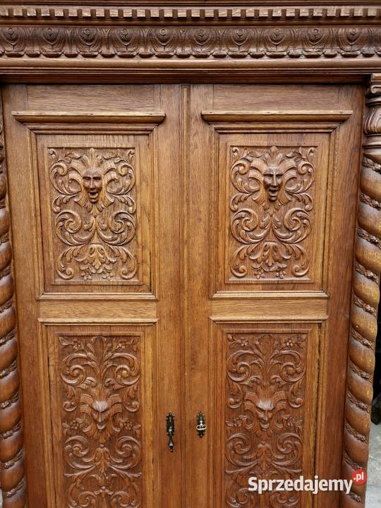 Piękna neorenesansowa szafa ok1910r antyk Wałbrzych sprzedam