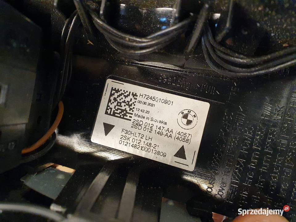 BMW 3 F30 M3 F80 LAMPA PRAWA TYLNA PRAWY TYŁ lampy tylne Międzychód sprzedam