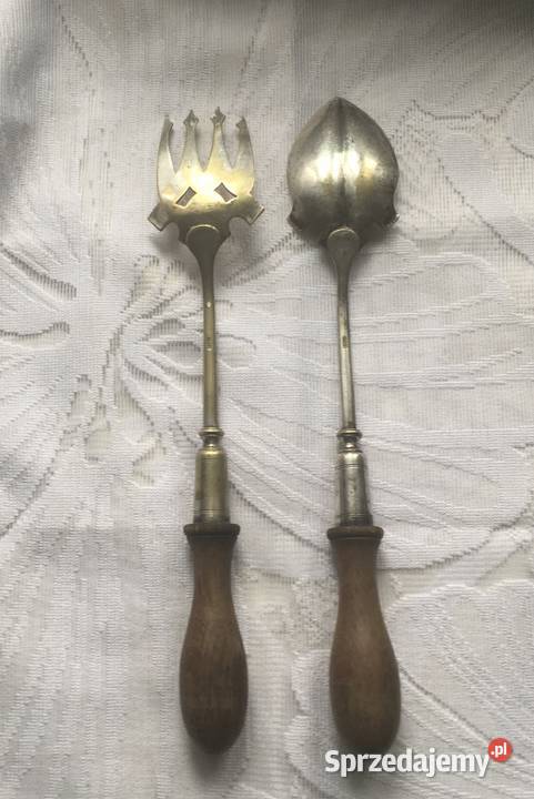 Komplet do sałatek drewniane rączki X281 Kraków