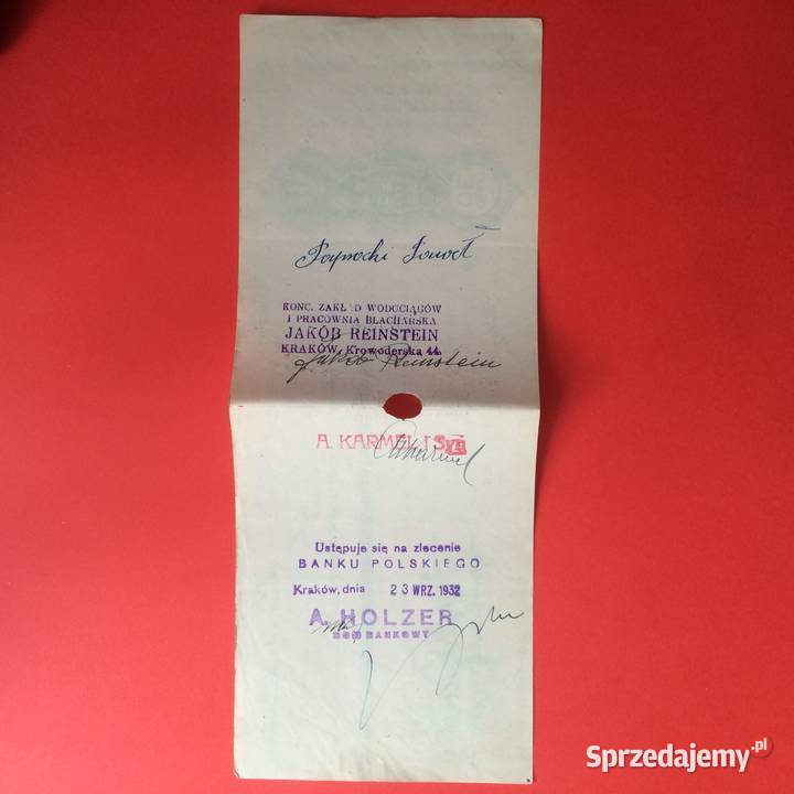 Weksel Wystawiony W Krakowie 28 Szczecin