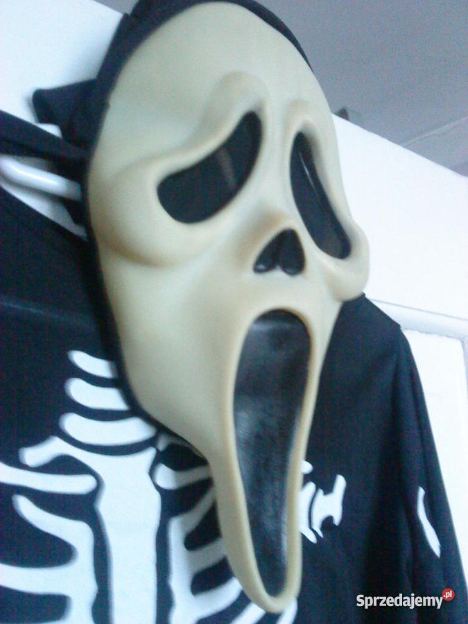 Na Halloween Kostium przebranie KOŚCIOTRUPMASKA Jelenia Góra