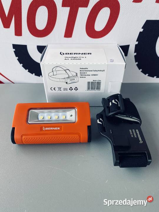 Lampa czołowa akumulatorowa 2w1 Berner 335506 Pozostałe Białystok