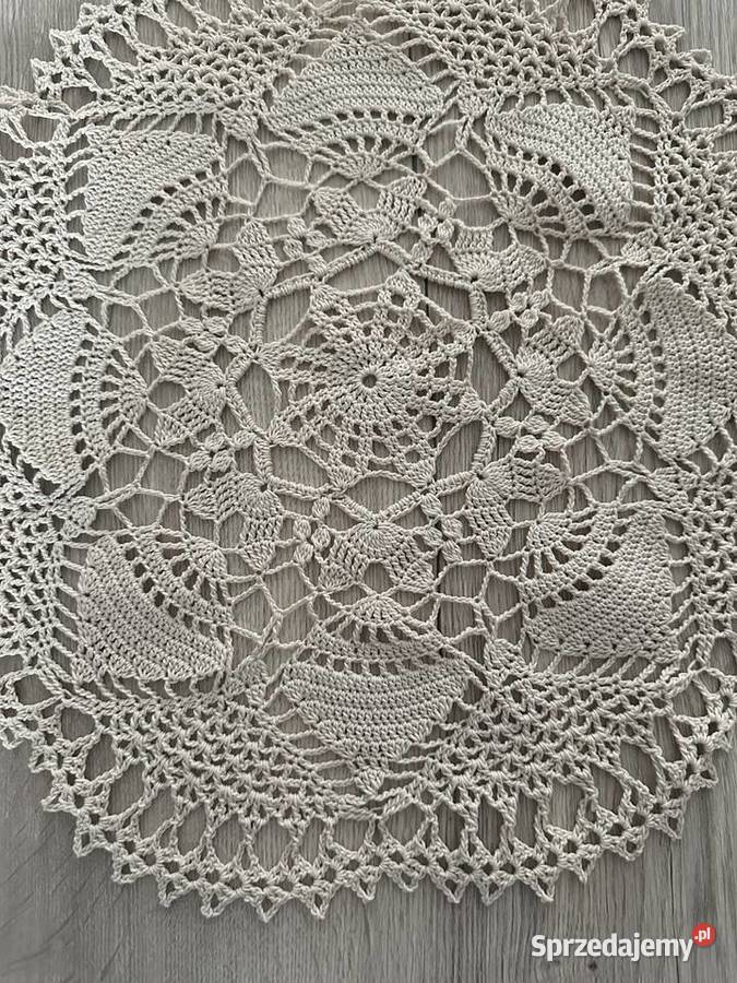 Serwetka szydełko okrągłe cacko śr 44 łódzkie Łódź sprzedam