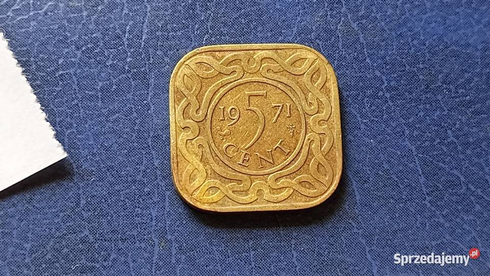 Stare monety 5 cent 1971 Surinam