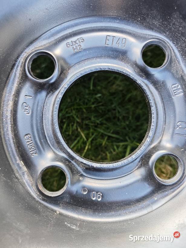 Opel Astra felga stalowa 4x100 ET 49 6Jx15 Jaczów