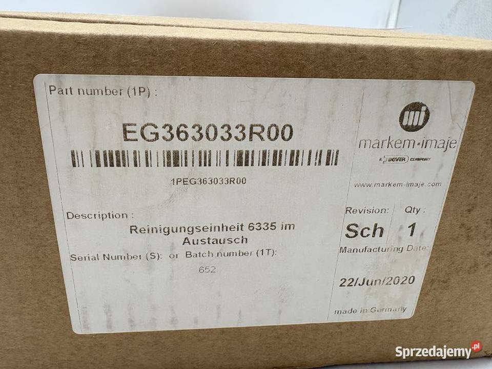 CSAT EG363033R00 Cleaning unit for 6335 mazowieckie Warszawa