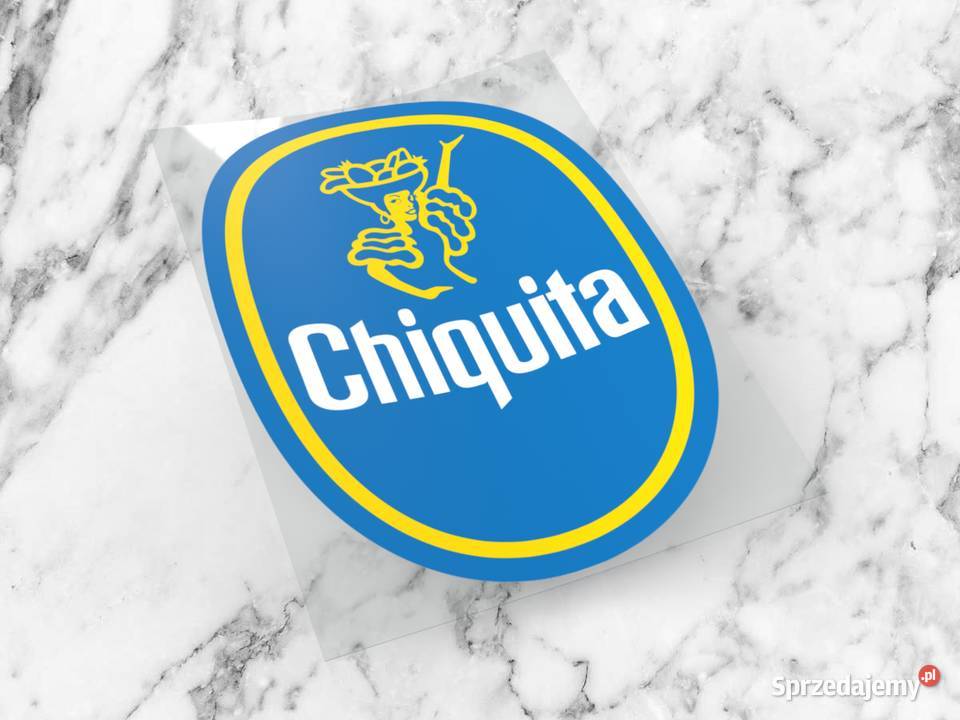 Naklejka CHIQUITA 5 x 4 banana bananas sprzedam