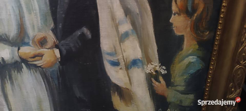 Obraz żydowskie wesele olej na płótnie